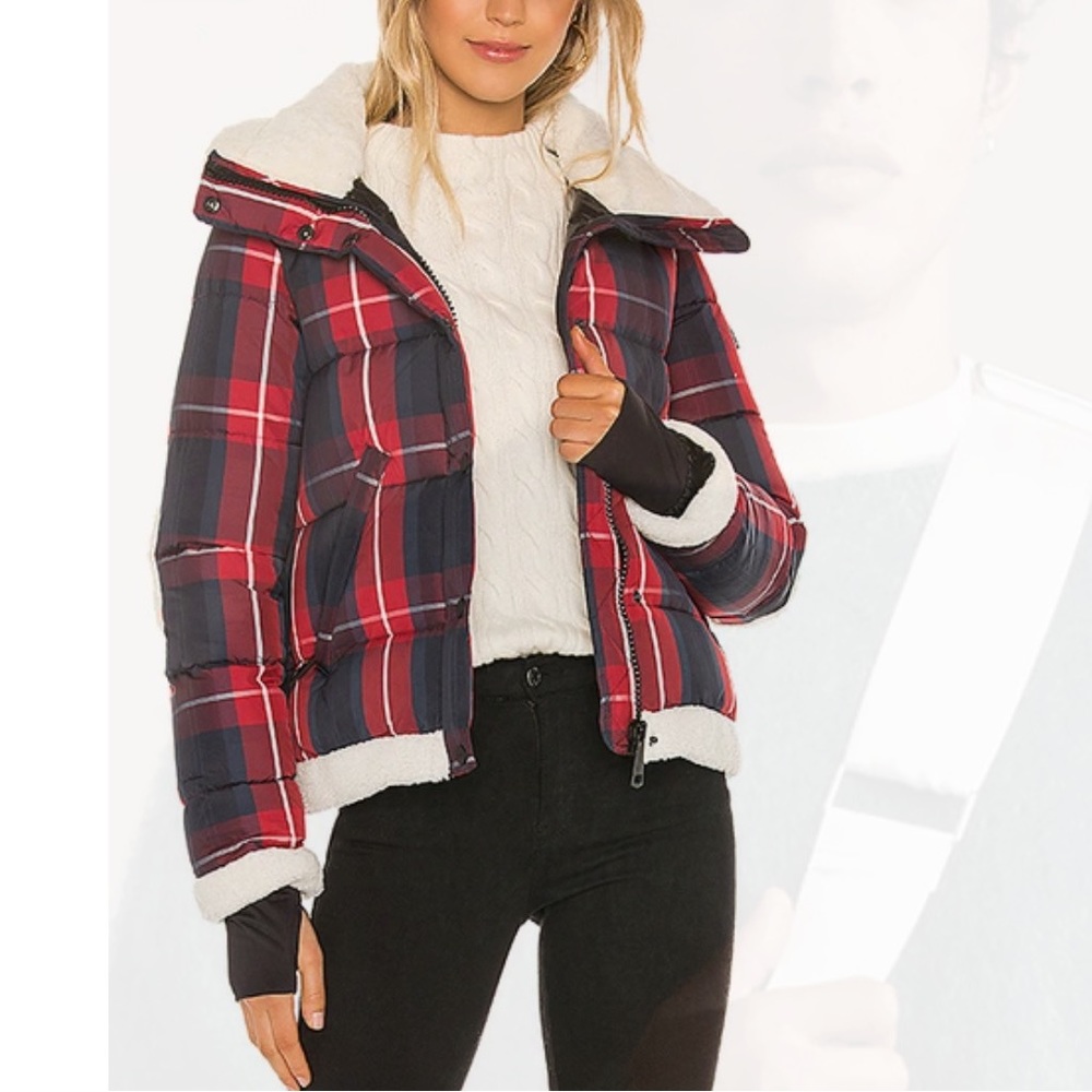 SAM shearling puffer jacket size S